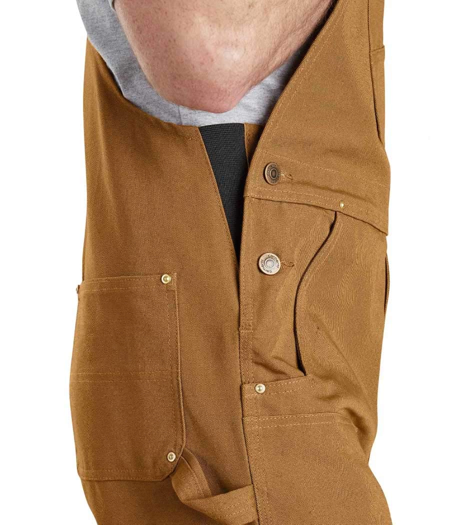 Carhartt Men'sRelaxed Fit Duck Bib Overall Carhartt Brown,L32-W38