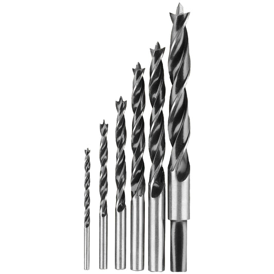 DEWALT Drill Bit Set, Brad Point, 6-Piece (DW1720) , Black