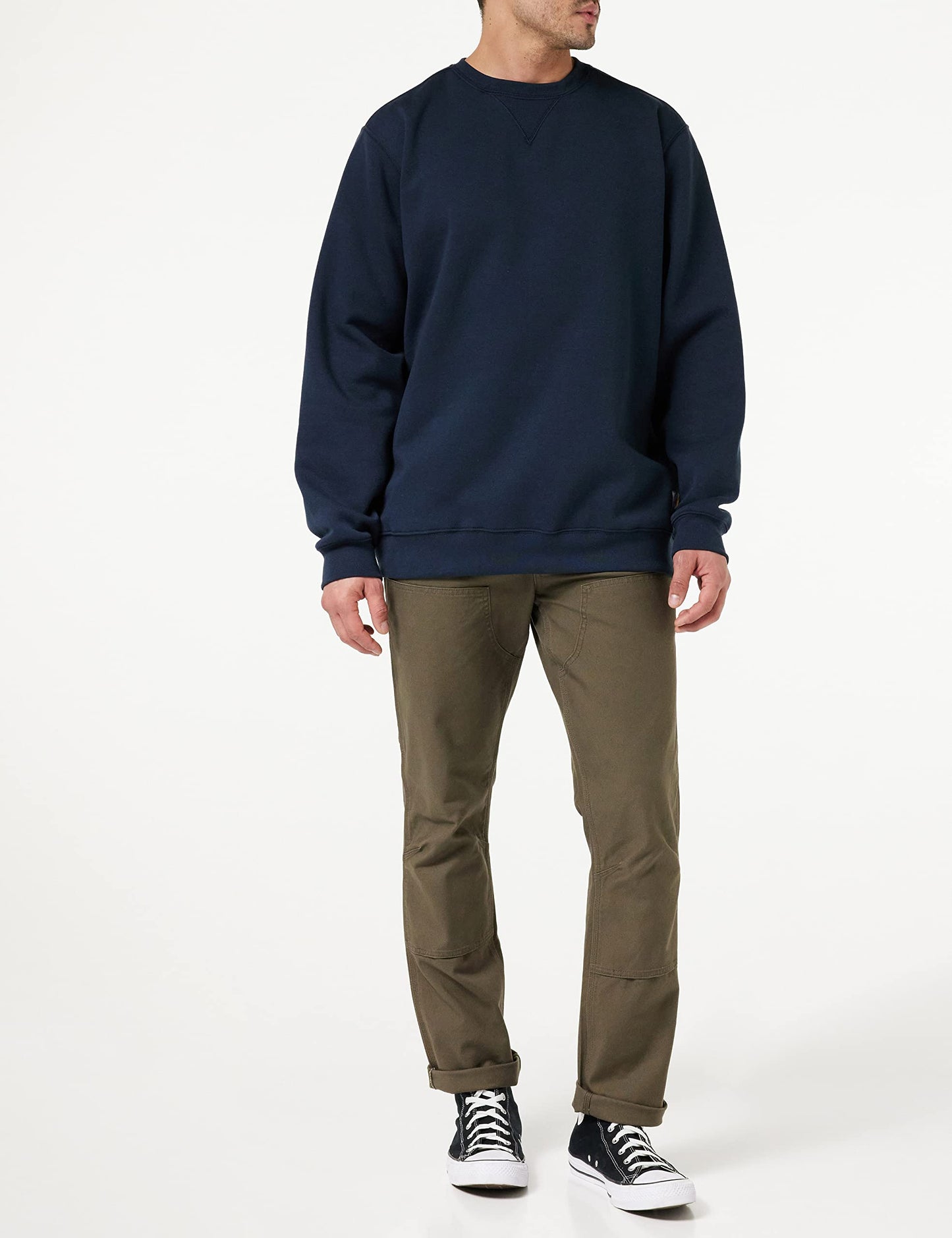 Carhartt Men's Midweight Crewneck Sweatshirt,New Navy,Small