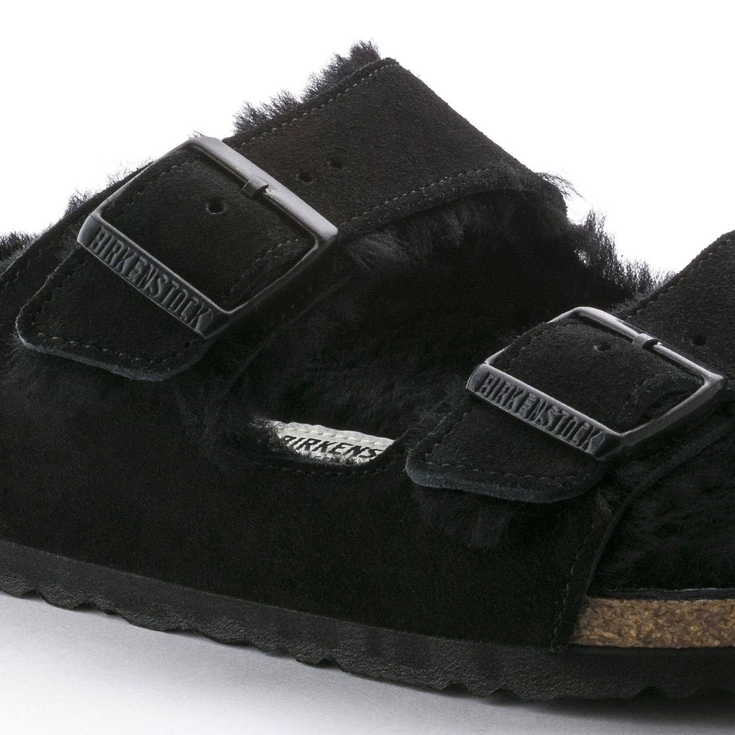 Birkenstock Arizona Fur ( Black )