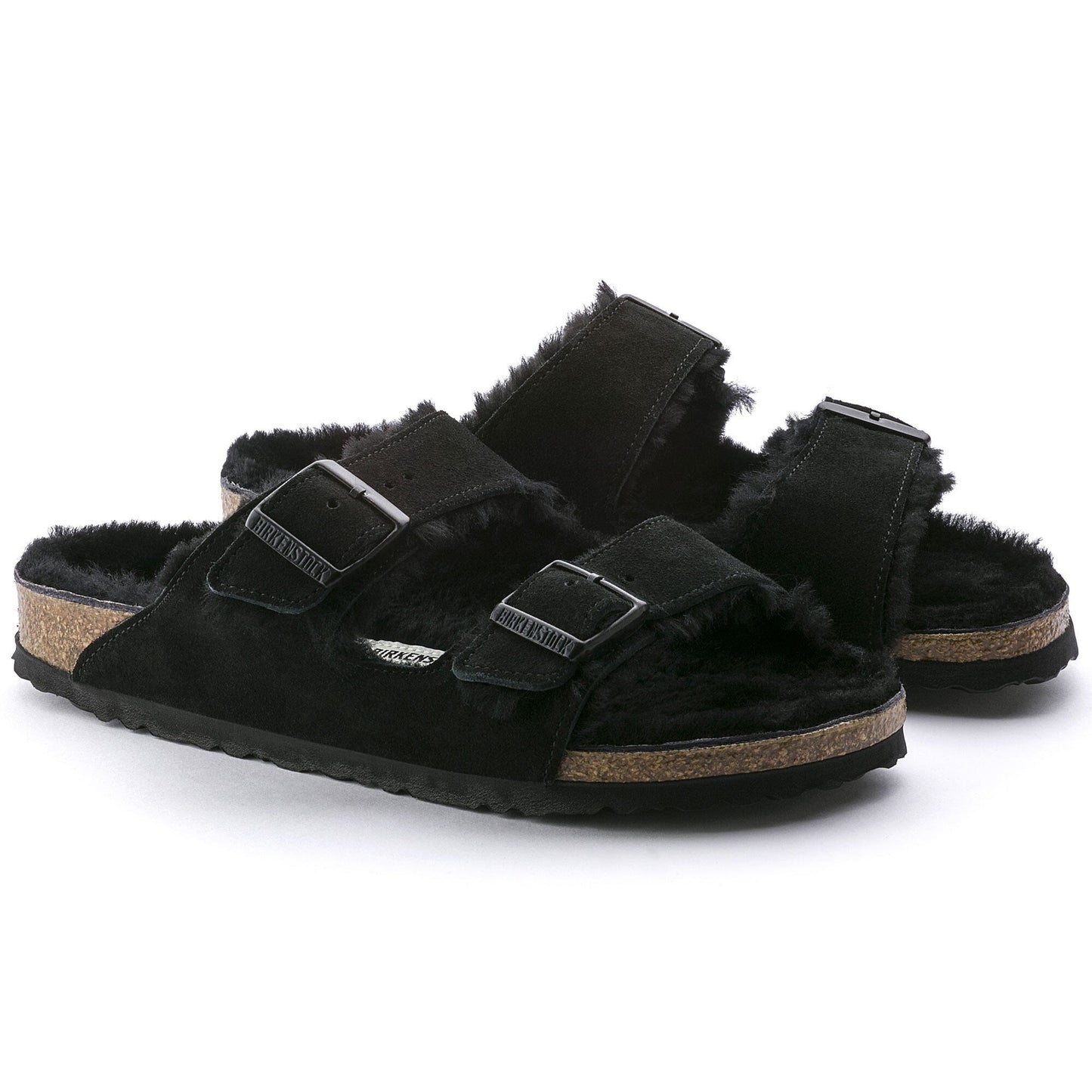 Birkenstock Arizona Fur ( Black )