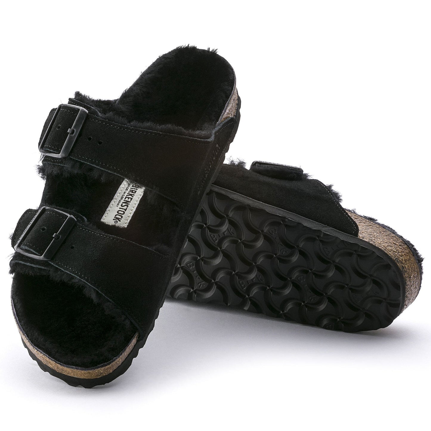 Birkenstock Arizona Fur ( Black )