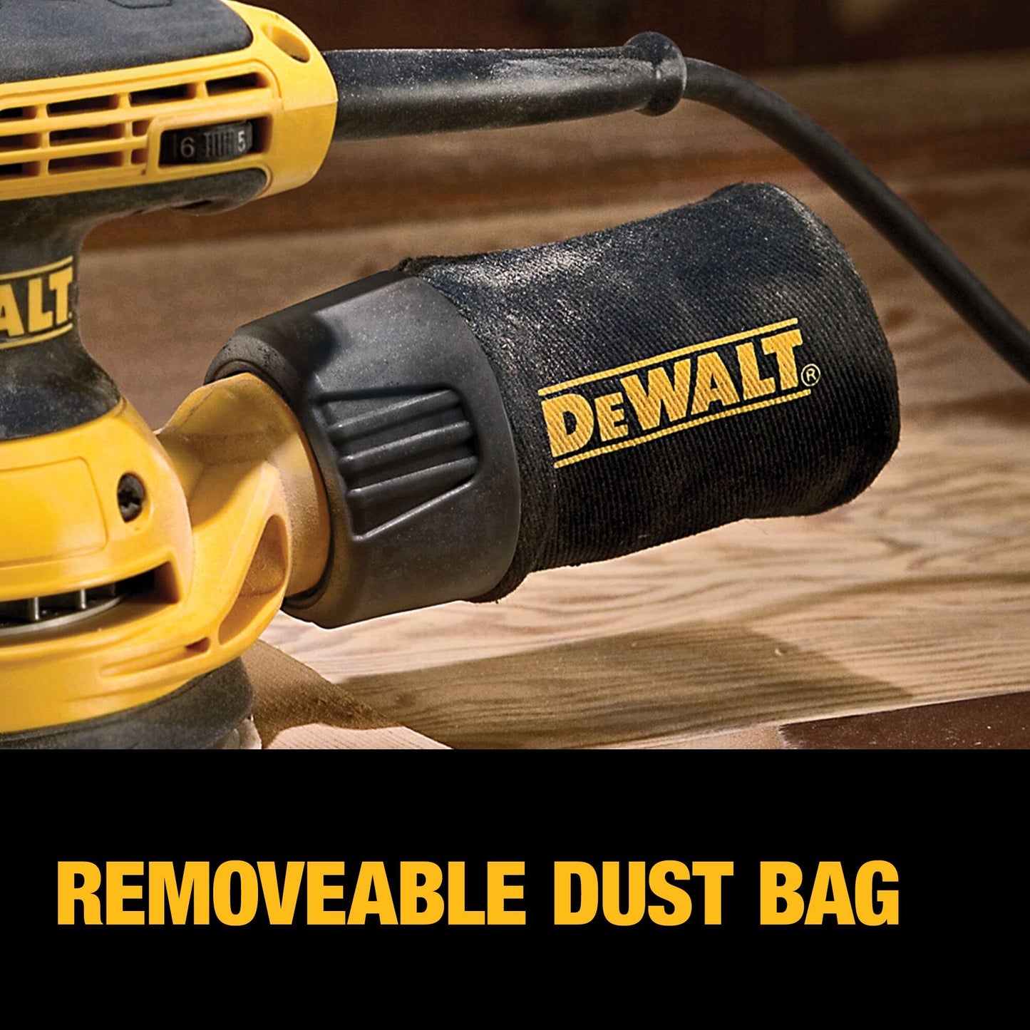 DEWALT Orbital Sander Kit, 5-Inch, Variable Speed (DWE6423K)