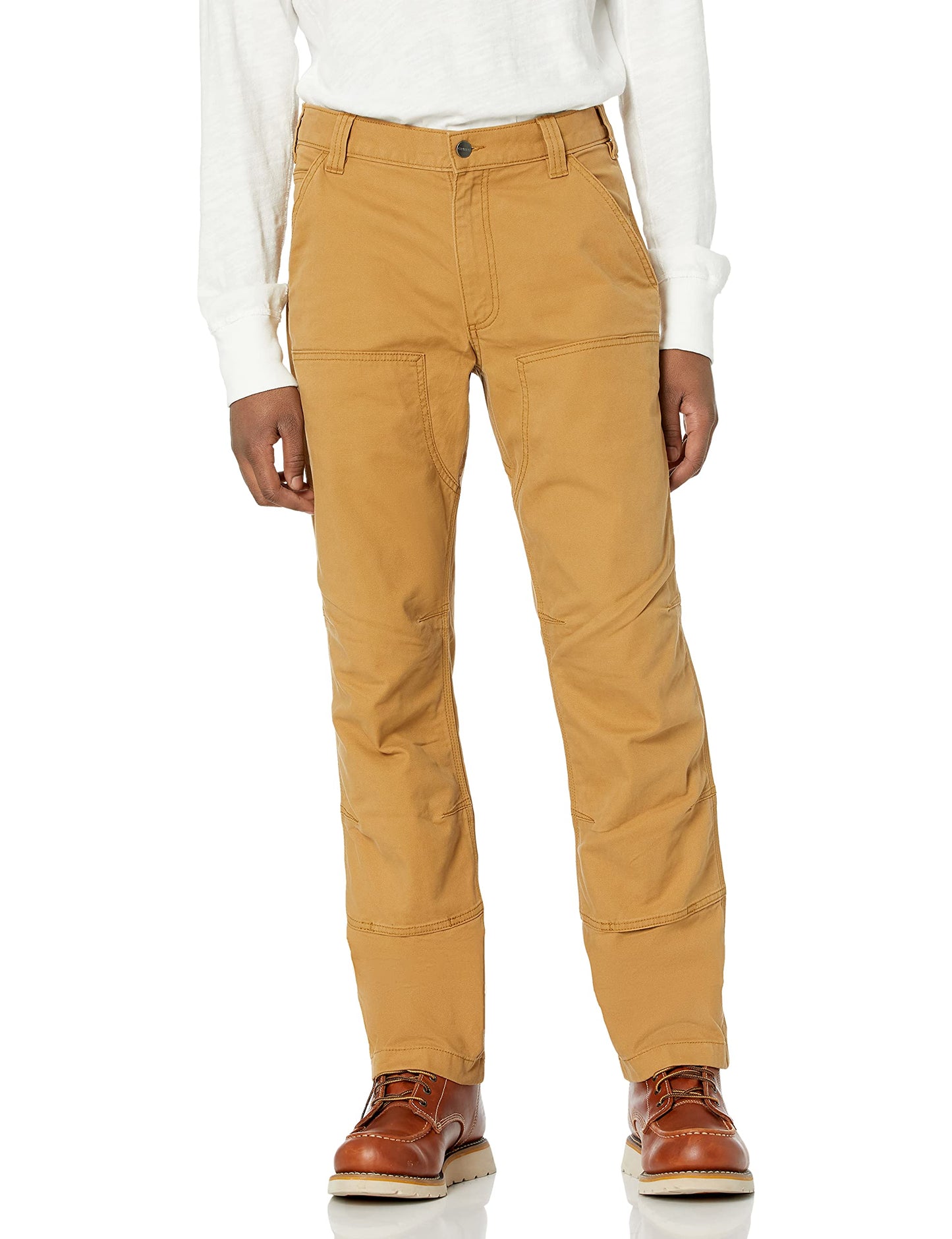 Carhartt Men's Rugged Flex Rigby Double Front Pant, Hickory, 34W X 30L