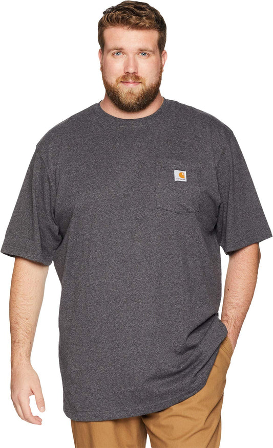 Carhartt Men's Loose Fit Heavyweight Short-Sleeve Pocket T-Shirt (Also Available in Big, Carbon Heather, XX-Large Tall