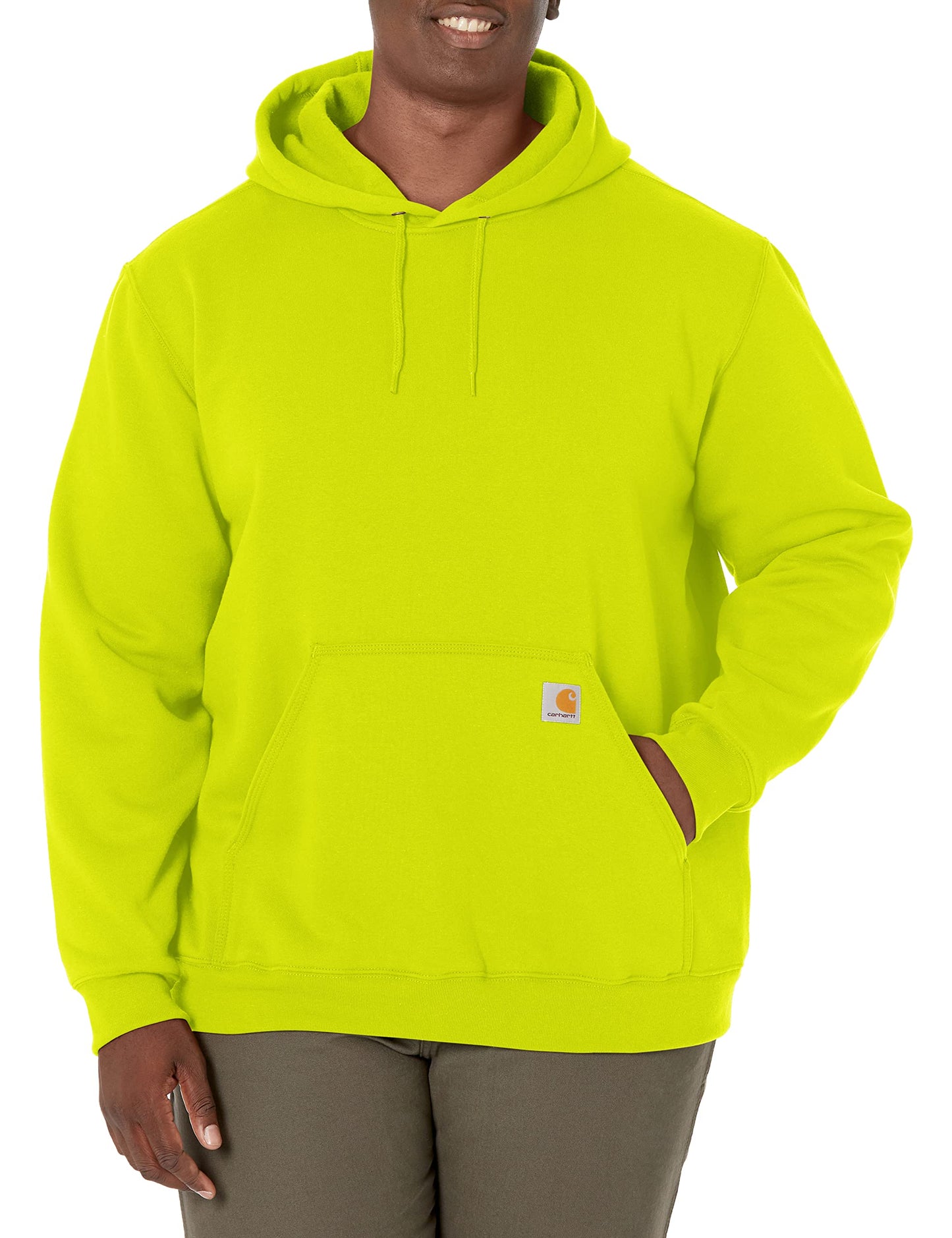 Carhartt Mens Loose Fit Midweight Sweatshirt, Brite Lime, Medium US