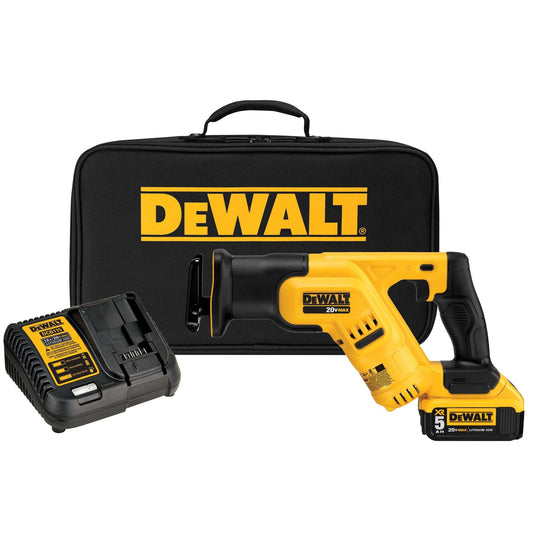 DEWALT 20V MAX* Cordless Reciprocating Saw Kit, 5 Amp-Hour Battery (DCS387P1)