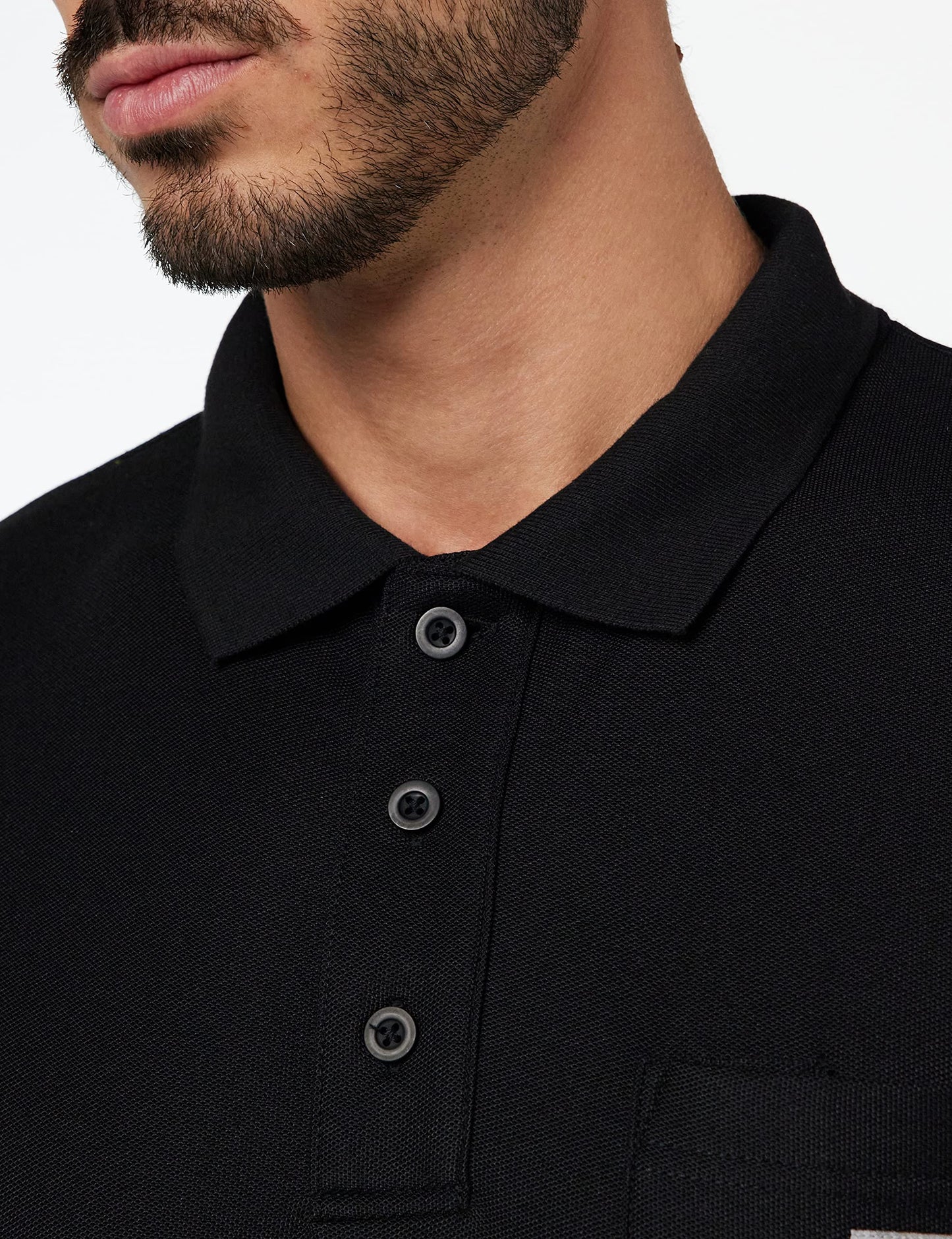 Carhartt Men's Loose Fit Midweight Short-Sleeve Pocket Polo, Black, Medium